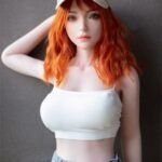 150cm rote Haare Erwachsene lebensechte Vollsilikon Liebespuppen